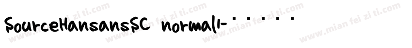SourceHansansSC normal1字体转换